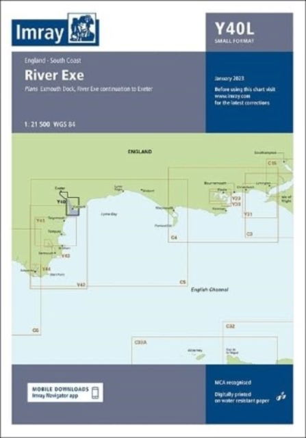 Cover for Imray · Imray Chart Y40 Laminated: River Exe (Small Format) - Y Charts (Kartor) [New edition] (2023)