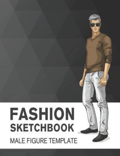 Cover for Lance Derrick · Fashion Sketchbook Male Figure Template (Paperback Book) (2019)