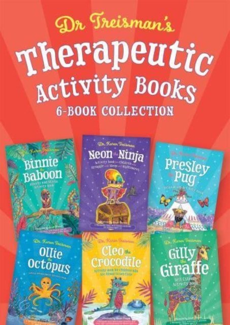 Cover for Treisman, Dr. Karen, Clinical Psychologist, trainer, &amp; author · Dr. Treisman's Therapeutic Activity Books: 6-Book Collection (Book pack) (2022)