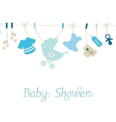 Cover for Lollys Publishing · Baby Shower Guest Book, Blue, Boy, Beautiful Guest Book for Family &amp; Friends to Write In, Mummy To Be, Photo, Baby, Pregnancy, Motherhood, New Born Keepsake (Hardback) (Innbunden bok) (2020)