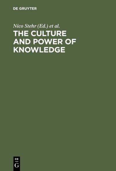Cover for Nico Stehr · Culture and Power of Knowledge (Book) (1992)