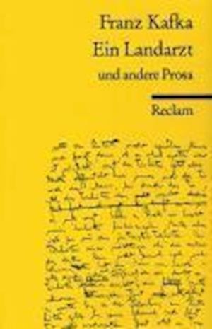 Cover for Franz Kafka · Reclam UB 09675 Kafka.Landarzt (Buch)