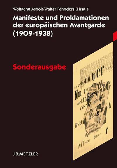 Cover for Asholt  Wolfgang · Manifeste und Proklamationen der europaischen Avantgarde (1909–1938): Sonderausgabe (Paperback Book) (2005)