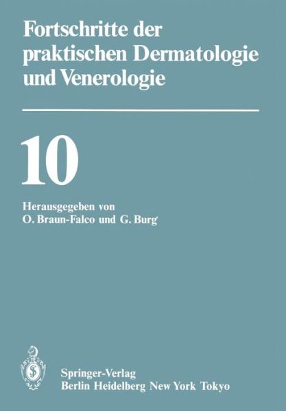 Cover for O Braun-falco · Dermatologischen Klinik Und Poliklinik: 10 Fortbildungswoche : Papers (Pocketbok) (1984)