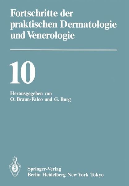 Cover for O Braun-falco · Dermatologischen Klinik Und Poliklinik: 10 Fortbildungswoche : Papers (Paperback Book) (1984)