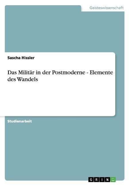 Cover for Hissler · Das Militär in der Postmoderne (Book) [German edition] (2007)