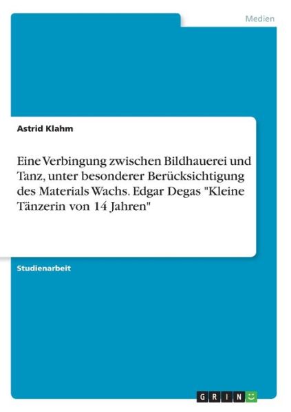 Cover for Klahm · Eine Verbingung zwischen Bildhaue (Book)