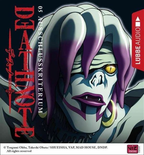 Cover for Tsugumi Ohba · Death Note-folge 05 Ausschlusskriterium (CD) (2018)