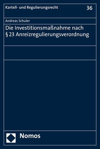 Cover for Schuler · Die Investitionsmaßnahme nach § (Bok) (2020)