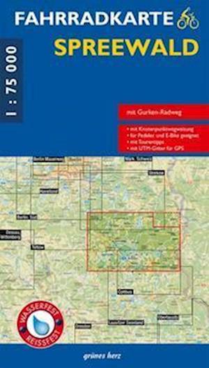 Fahrradkarte Spreewald 1:75 000 - Verlag grünes Herz - Books - Verlag grünes Herz - 9783866362758 - June 24, 2021