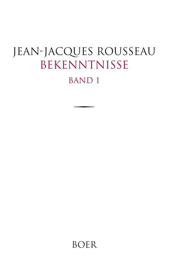 Cover for Rousseau · Bekenntnisse (Book)