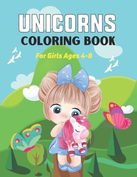 Cover for Drowsa Publications · Unicorns Coloring Book for Girls Ages 4-8 (Pocketbok) (2020)