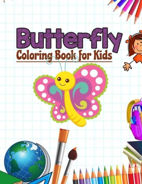 Cover for Neocute Press · Butterfly Coloring Book for Kids (Paperback Book) (2020)