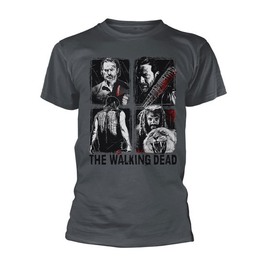 Walking Dead (The): 4 Characters (T-Shirt Unisex Tg. M) - The Walking Dead - Andet -  - 0803343163759 - 26. juni 2017