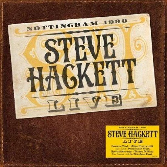 Cover for Steve Hackett · Live (LP) [Coloured edition] (2019)
