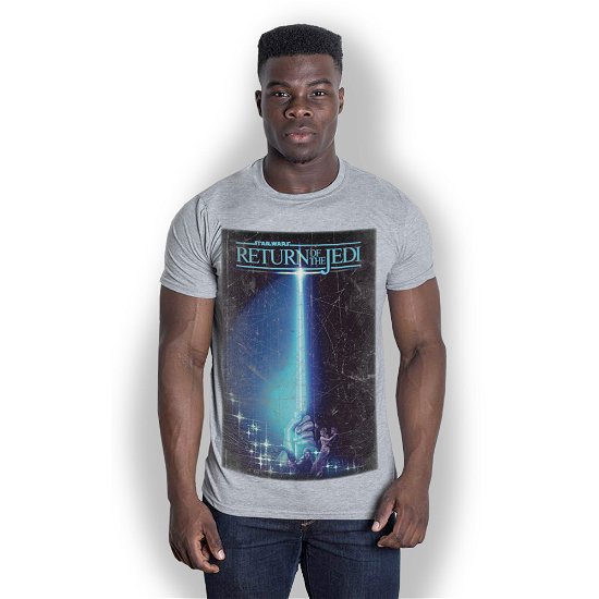 Star Wars Unisex T-Shirt: Return of the Jedi Sabre - Star Wars - Fanituote - Bravado - 5055979906759 - maanantai 29. kesäkuuta 2015