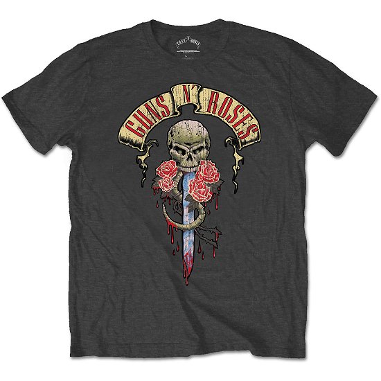 Guns N' Roses Unisex T-Shirt: Dripping Dagger - Guns N Roses - Produtos - Bravado - 5055979951759 - 