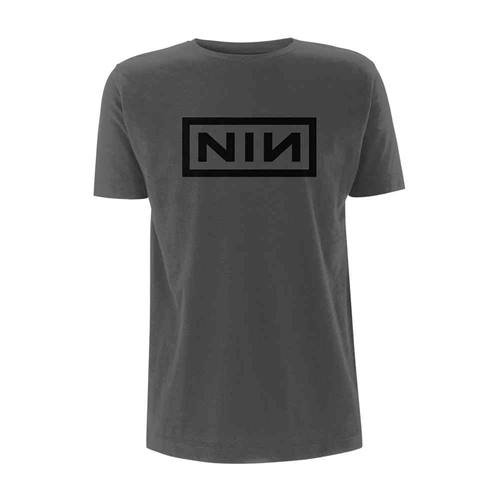 Cover for Nine Inch Nails · Classic Black Logo (T-shirt) [size S] [Grey edition] (2018)