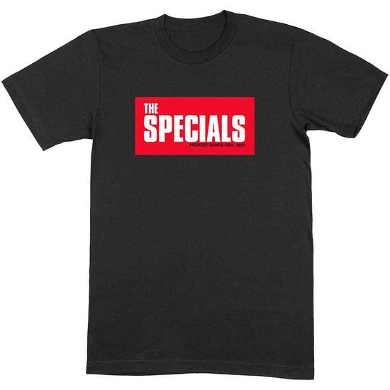 The Specials Unisex T-Shirt: Protest Songs (Black) - Specials - The - Fanituote -  - 5056561009759 - keskiviikko 27. lokakuuta 2021