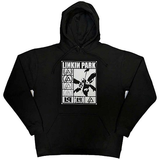 Linkin Park Unisex Pullover Hoodie: Logos Rectangle - Linkin Park - Merchandise -  - 5056737217759 - 