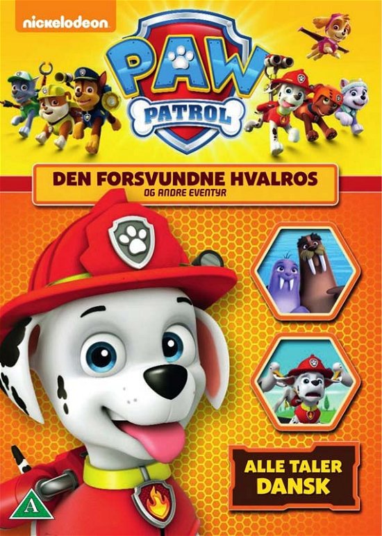 Cover for Paw Patrol · Den Forsvundne Hvalros Og Andre Eventyr (DVD) (2017)
