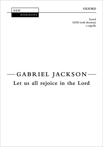 Let us all rejoice in the Lord - New Horizons -  - Books - Oxford University Press - 9780193365759 - September 8, 2024