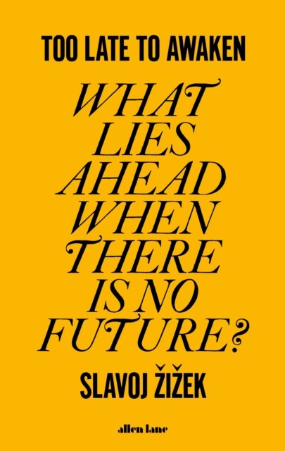 Cover for Slavoj Zizek · Too Late to Awaken: What Lies Ahead When There is No Future? (Gebundenes Buch) (2023)