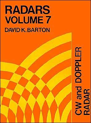 Cover for David K. Barton · Radars: Cw and Doppler Radar (Taschenbuch) (1978)