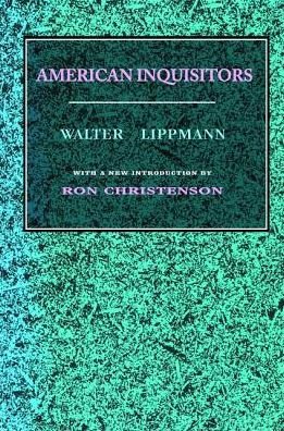 Cover for Walter Lippmann · American Inquisitors (Hardcover Book) (2017)