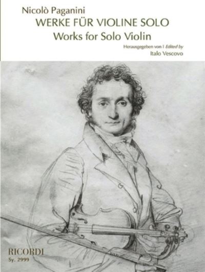 Cover for Nicolo Paganini · Works for Solo Violin Edited by Italo Vescovo (Paperback Book) (2020)