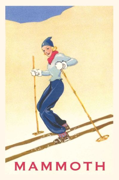 Cover for Found Image Press · The Vintage Journal Woman Skiing Down Hill, Mammoth (Paperback Book) (2022)