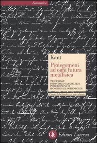 Cover for Immanuel Kant · Prolegomeni Ad Ogni Futura Metafisica Che Potra Presentarsi Come Scienza. Testo Tedesco A Fronte (Book)