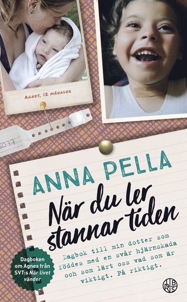 Cover for Anna Pella · När du ler stannar tiden : dagbok till min dotter som föddes med en svår hjärnskada och som lärt oss vad som är viktigt. På riktigt. Anna Pella. (Paperback Book) (2018)