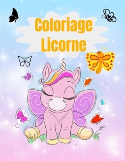 Cover for Cb Prod · Coloriage licorne: 53 dessins (Paperback Book) (2021)
