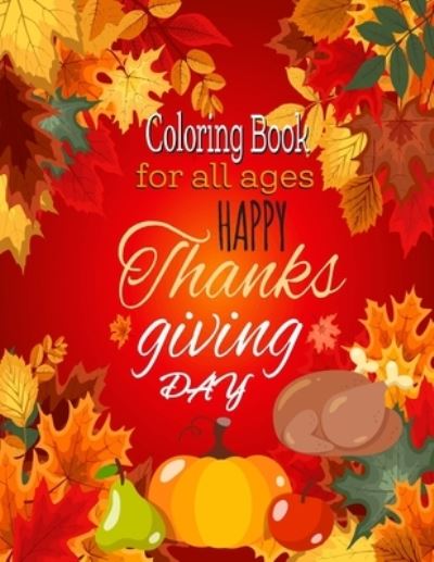 Cover for Rainbow Publishing · Happy Thanksgiving Day Coloring Book (Paperback Book) (2020)