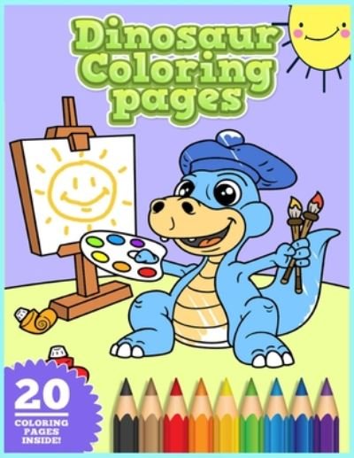 Cover for Maoui Kamel · Dinosaur Coloring Pages (Paperback Book) (2020)