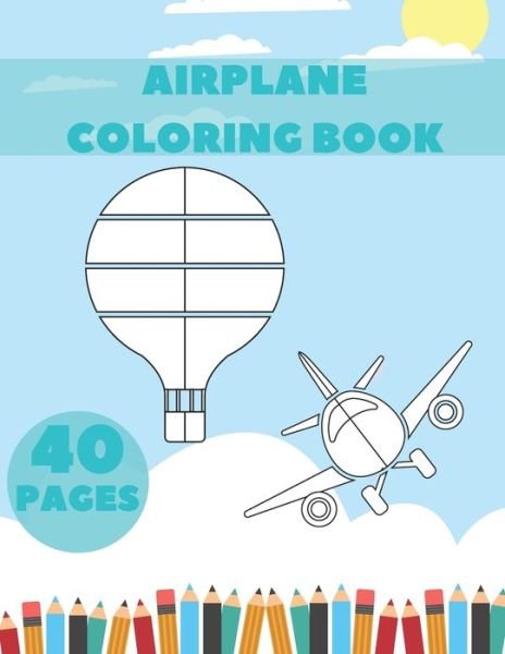 Cover for Gfxewa Asqsq · Airplane Coloring Book (Paperback Bog) (2020)
