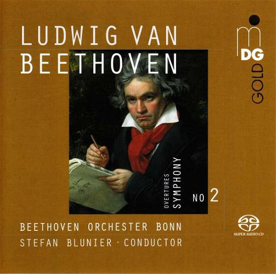 Beethoven: Symphony No. 2 / Various Overtures - Beethoven Orchester Bonn / Stefan Blunier - Musik - MDG - 0760623197760 - 13. januar 2017