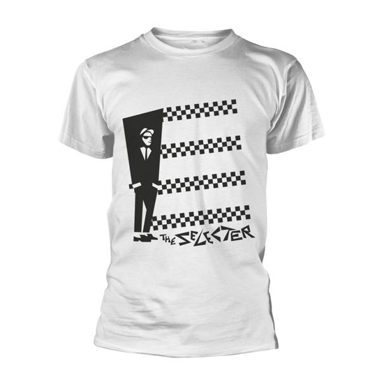 Cover for The Selecter · Two Tone Stripes (White) (T-shirt) [size S] [White edition] (2018)