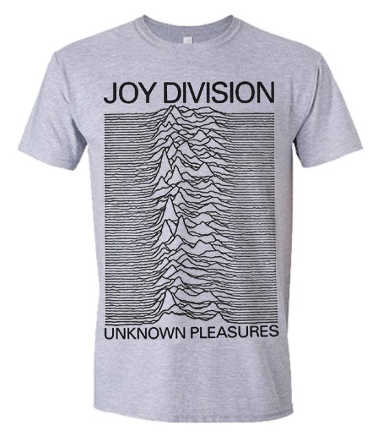 Joy Division · Unknown Pleasures (Grey) (T-shirt) [size L] [Grey edition] (2016)