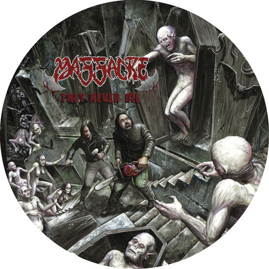 Cover for Massacre · They Never Die (LP) [Picture Disc edition] (2023)