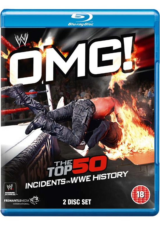 Cover for Omg Top 50 Incidents in Wwe · WWE - OMG Volume 1 The Top 50 Incidents In WWE History (Blu-ray) (2014)