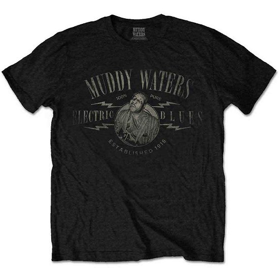 Muddy Waters Unisex T-Shirt: Electric Blues Vintage - Muddy Waters - Koopwaar -  - 5056170641760 - 