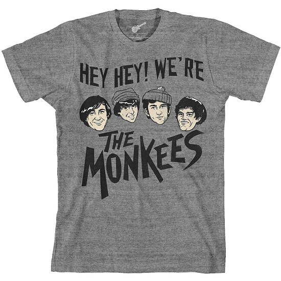 The Monkees Unisex T-Shirt: Hey Hey! - Monkees - The - Merchandise -  - 5056368684760 - 