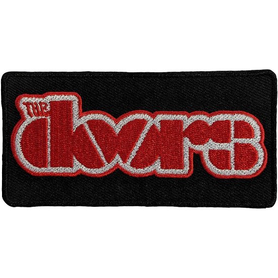 The Doors Standard Woven Patch: Red Logo - The Doors - Gadżety -  - 5056561098760 - 