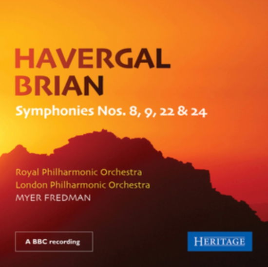 Cover for Rpo &amp; Lpo / Myer Fredman · Havergal Brian: Symphonies 8. 9. 22. 24 (CD) (2024)