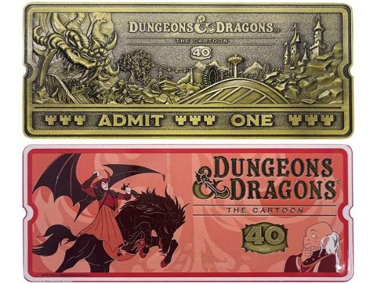 Cover for Fanattik · Dungeons &amp; Dragons: The Cartoon 40Th Anniversary - Roller Coaster Ticket Prop Re (Leksaker) (2024)