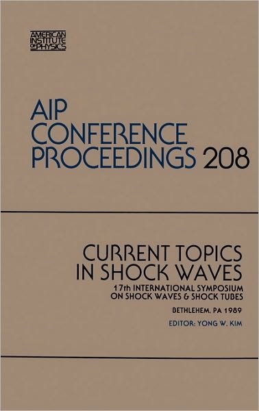 Cover for Kim · Current Topics in Shock Waves (Hardcover Book) (1998)