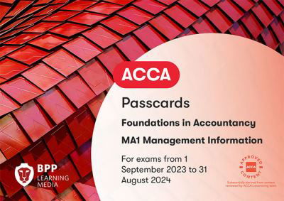 Cover for BPP Learning Media · FIA Management Information MA1: Passcards (Spiral Book) (2023)