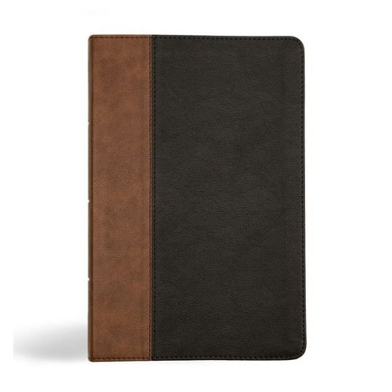 Cover for Holman Bible Publishers · KJV Personal Size Giant Print Bible, Black / Brown LeatherTouch (Book) (2024)